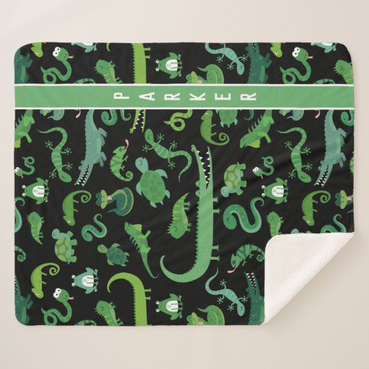 Personalisiertes Reptil Amphibientier Sherpadecke (Vorderseite (Horizontal))