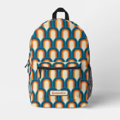 Personalisiertes Retro Arch Rainbow-Muster Bedruckter Rucksack (Vorderseite)
