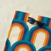 Personalisiertes Retro Arch Rainbow-Muster Strandtuch (Beispiel)