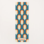 Personalisiertes Retro Arch Rainbow-Muster Yogamatte (Vorderseite)