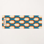 Personalisiertes Retro Arch Rainbow-Muster Yogamatte (Vorderseite (Horizontal))