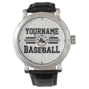 Personalisiertes Retro-Baseball-Player-Team Armbanduhr