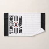 Personalisiertes Retro-Baseball-Player-Team Badhandtuch Set (Handtuch)