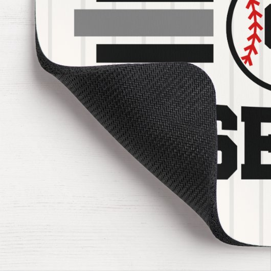 Personalisiertes Retro-Baseball-Player-Team Mousepad (Ecke)