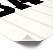 Personalisiertes Retro-Baseball-Player-Team Poster (Ecke)