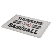 Personalisiertes Retro-Baseball-Player-Team Schneidebrett (Ecke)