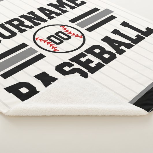 Personalisiertes Retro-Baseball-Player-Team Sherpadecke (3/4)