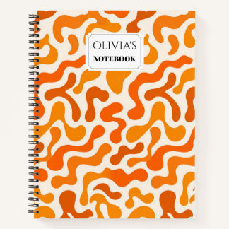 Personalisiertes Retro-Blob-Spiralnotizbuch Notizblock
