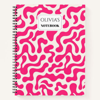 Personalisiertes Retro-Blob-Spiralnotizbuch Notizblock