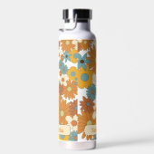 Personalisiertes Retro-Blume-Muster Trinkflasche (Rechts)