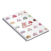 Personalisiertes Retro Caravans-Notebook Notizblock (Rechte Seite)