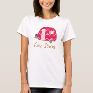 Personalisiertes Retro Design Caravan Owner's T Sh T-Shirt
