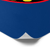 Personalisiertes Retro Diner Sign Wall Poster (Ecke)