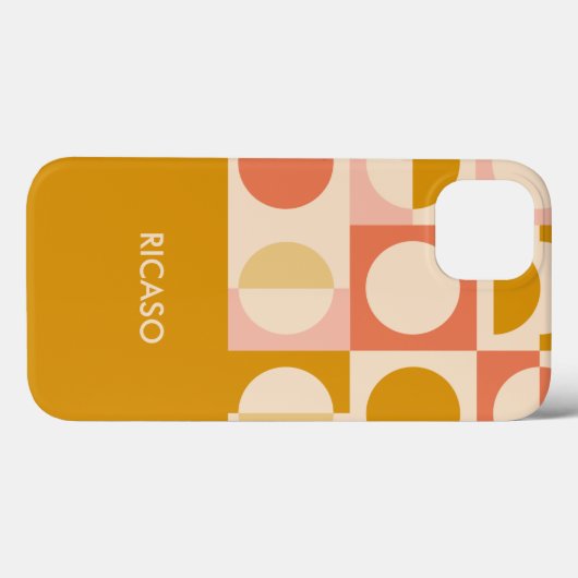 Personalisiertes Retro-Farbmuster Case-Mate iPhone Hülle (Rückseite (Horizontal))