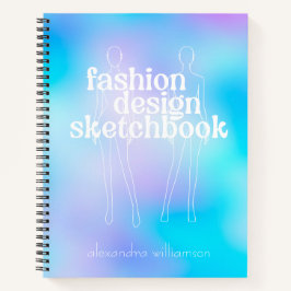 Personalisiertes Retro Fashion Design Sketchbook Notizblock