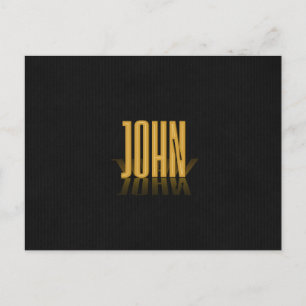 Personalisiertes Retro-Filmplakat John Gold Postkarte