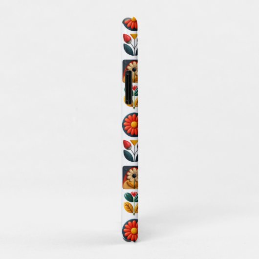 Personalisiertes Retro Follikelmonogramm Case-Mate iPhone Hülle (Hinten/Rechts)