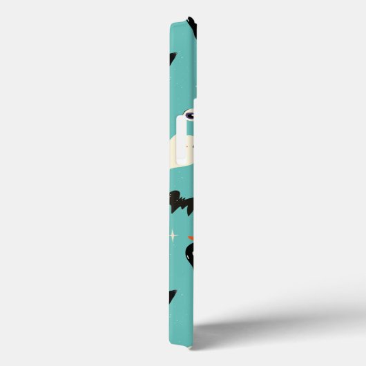 Personalisiertes Retro Halloween Hexenkürbis-Muste Case-Mate iPhone Hülle (Rückseite / Rechts)