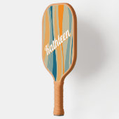 Personalisiertes Retro-Muster Pickleball Schläger (Links)