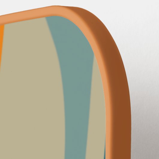 Personalisiertes Retro-Muster Pickleball Schläger (Linke Seite)