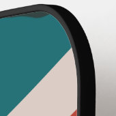 Personalisiertes Retro-Muster Pickleball Schläger (Linke Seite)