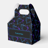 Personalisiertes Retro Neon Geometric Muster 2 Gab Geschenkschachtel (Vorderseite)