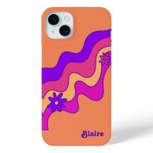 Personalisiertes Retro Orange, Pink, Lila