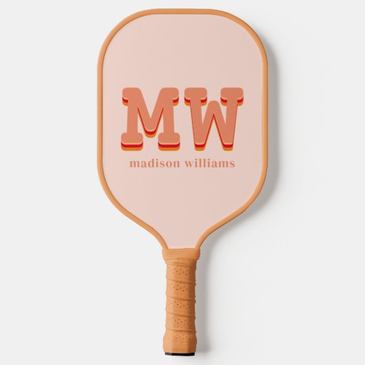 Personalisiertes Retro-Pickleball-Paddel Pickleball Schläger (Rückseite)