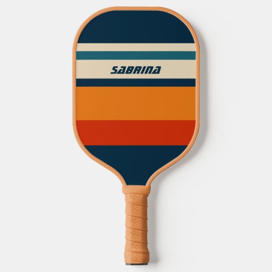 Personalisiertes Retro Pickleball Schläger (Vorderseite)