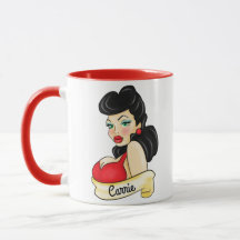 Personalisiertes Retro-Pinup-Tattoo
