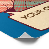 Personalisiertes Retro Poster (Ecke)