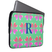 Personalisiertes Retro-Retro-Rosa Laptopschutzhülle (Vorne Rechts)