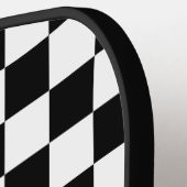 Personalisiertes Retro-Schwarz-Weiß-Pickleball-Pad Pickleball Schläger (Linke Seite)