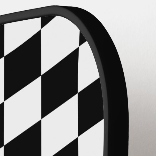 Personalisiertes Retro-Schwarz-Weiß-Pickleball-Pad Pickleball Schläger (Linke Seite)