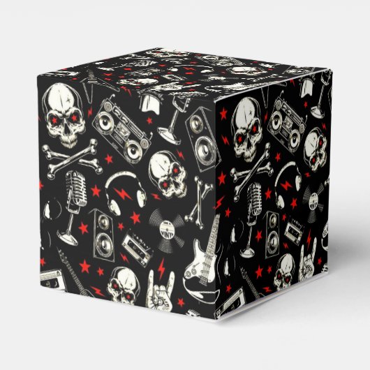 Personalisiertes Retro-Schwermetall-Muster Geschenkschachtel (Rückseite)