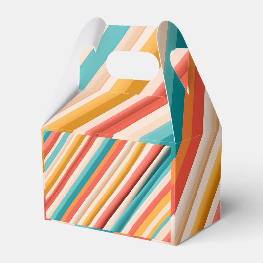 Personalisiertes Retro Strip-Gesichtsfeld | Bunt Geschenkschachtel (Rückseite)