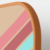 Personalisiertes Retro Strip Pickleball Paddel Pickleball Schläger (Linke Seite)