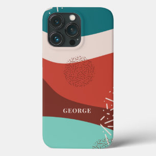 Personalisiertes Retro-Vatertags-Geburtsname Monog Case-Mate iPhone Hülle