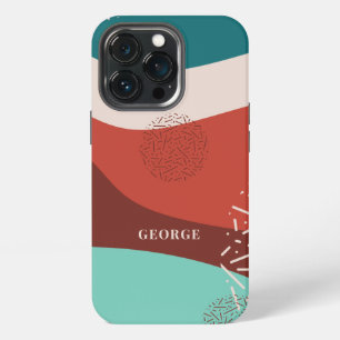 Personalisiertes Retro-Vatertags-Geburtsname Monog iPhone 13 Pro Hülle