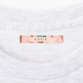 Personalisiertes Retro Vintag Ice Creme Kronmuster Etiketten (Befestigt)