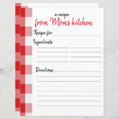 Personalisiertes Rezept (Vorne/Hinten)