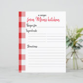 Personalisiertes Rezept (Stehend Vorderseite)