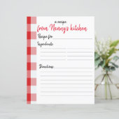 Personalisiertes Rezept (Stehend Vorderseite)