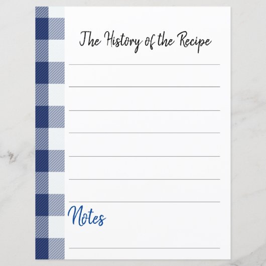 Personalisiertes Rezept (Rückseite)