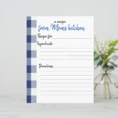 Personalisiertes Rezept (Stehend Vorderseite)