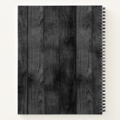 Personalisiertes Rezept aus rustikalem Holz Notizblock (Rückseite)