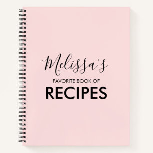 Personalisiertes Rezept Buch Rosa Rosa