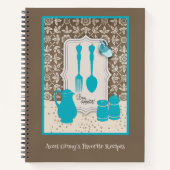 Personalisiertes Rezept für Gabel und Löffel Notizblock (Vorderseite)