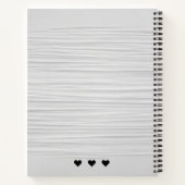 Personalisiertes Rezept für moderne Skripte Notizblock (Rückseite)