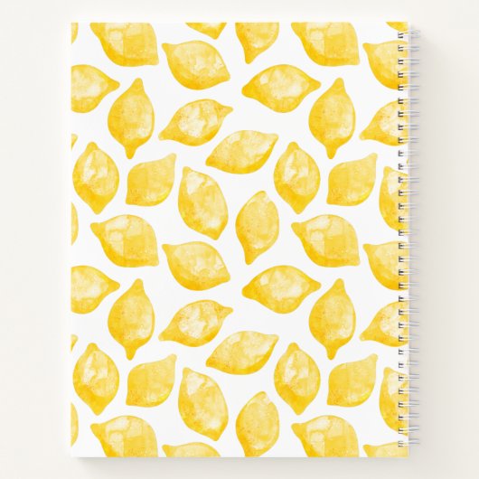 Personalisiertes Rezept für Wasserfarben Notizblock (Rückseite)